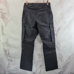 LAPG Pants Womens 2 Short Gray Ripstop Teflon BFE Stretch Charcoal Mid Rise NEW